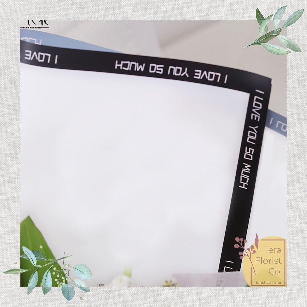 

RB 20 Lembar Cellophane Bingkai Frame Matte Triple Line Ori Sinowrap Bingkai Buket Bunga Korean