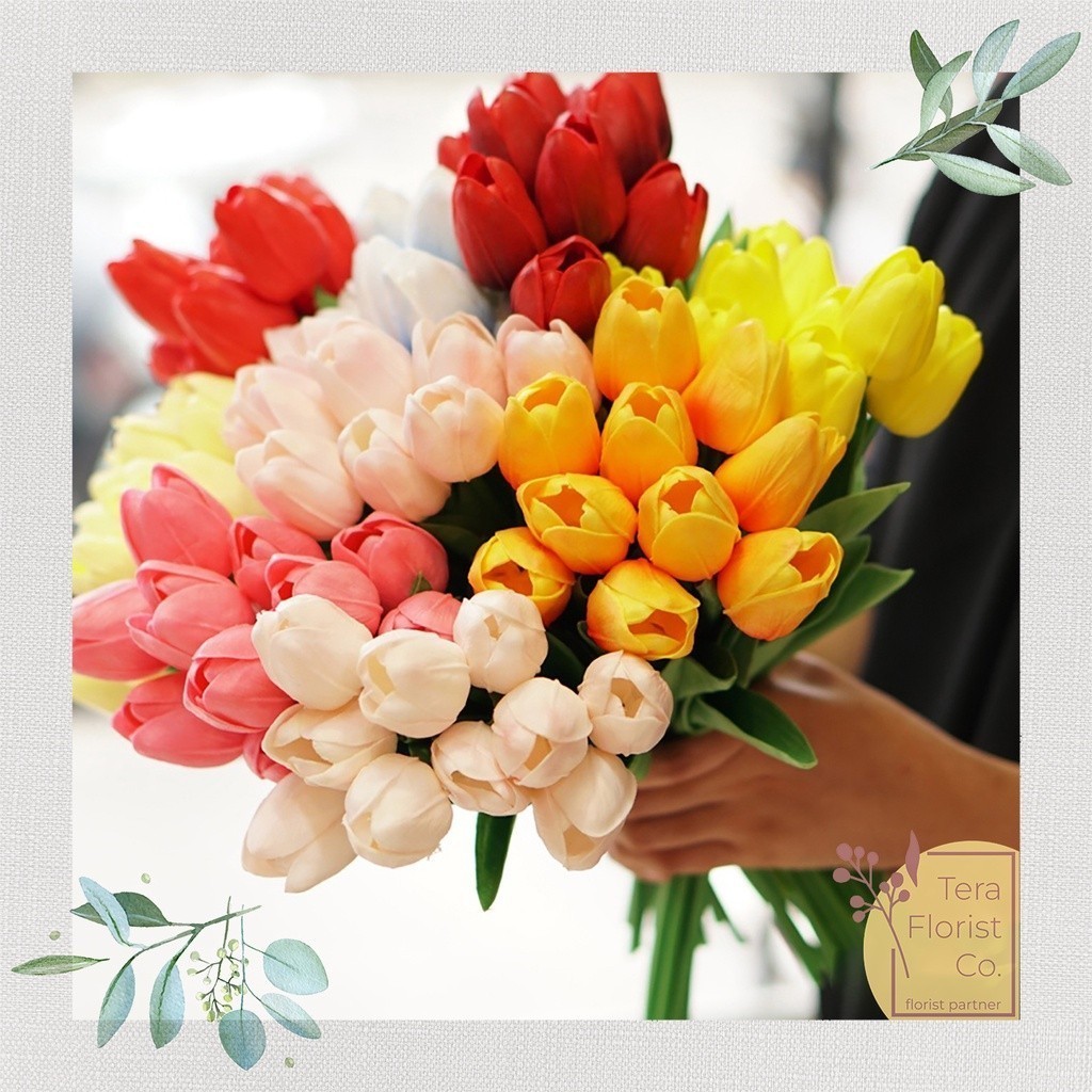 

Bunga Tulip Latex Real Touch Tanaman Imitasi Artificial Flower untuk Hiasan Dekorasi Foto Kamar Kantor Rumah F.TL135