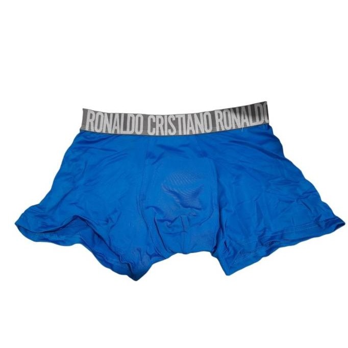 Underwear Cr7 Cristiano Ronaldo Men Microfiber Trunk Blue Motif 2Pcs Original Dan Terpercaya