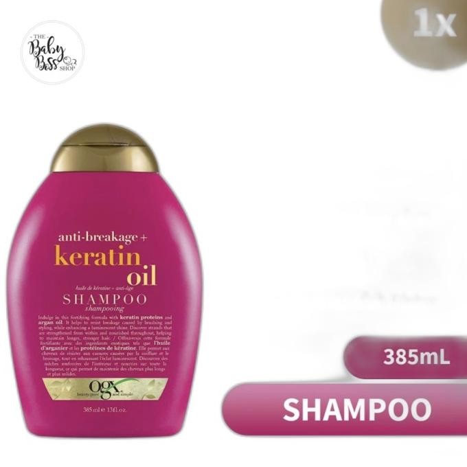 Ogx Shampoo Keratin Stregh &Lenght 385Ml Original Dan Terpercaya