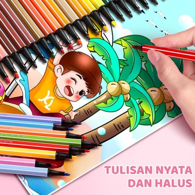

AIMILO SPIDOL WARNA WARNI 1 SET HEXAGONAL WATERCOLOR MARKER PEN 12/24