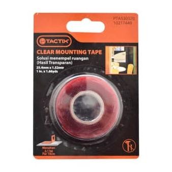 

HARGA DISKON Tactix Mounting Tape Outdoor Clear Bening Transparan 1.5 Mtr