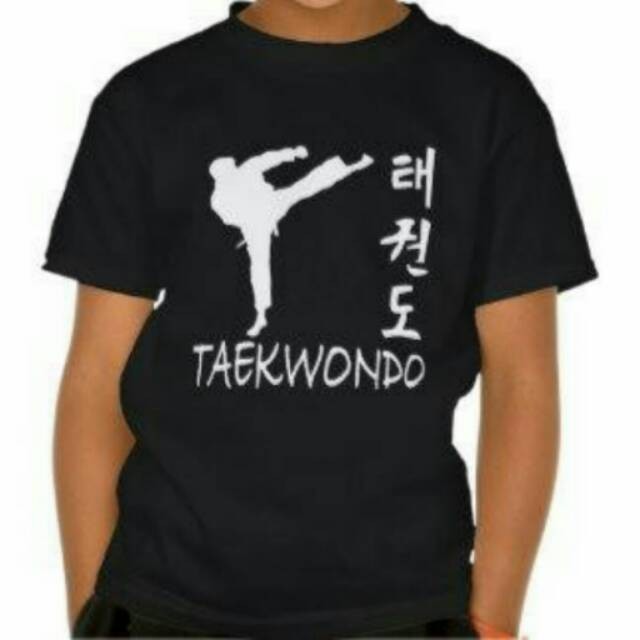 Kaos T Shirt Pria Taekwondo Basix