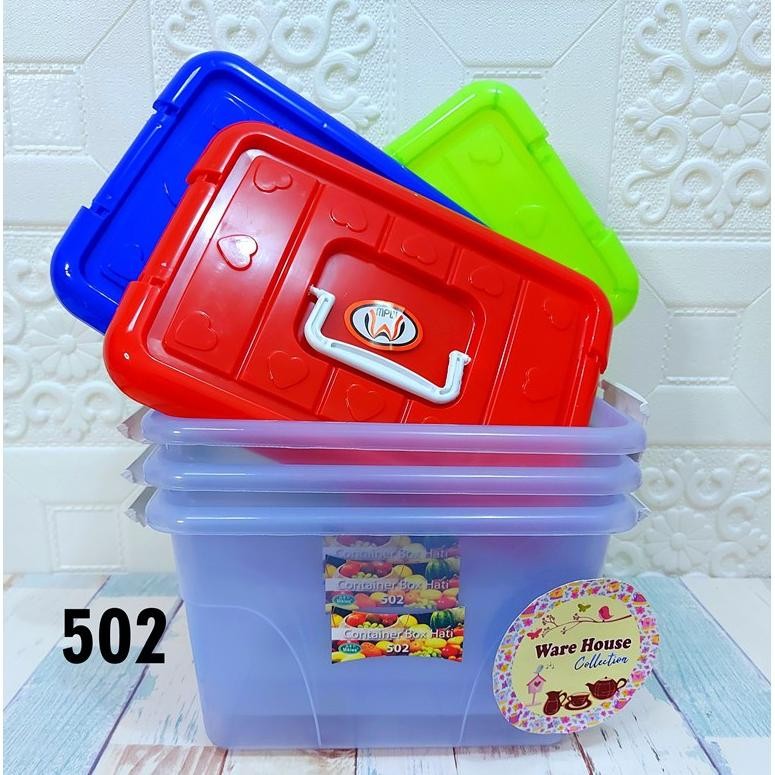 Container Box Hati 502 Mpw Kecil Plastik Serbaguna