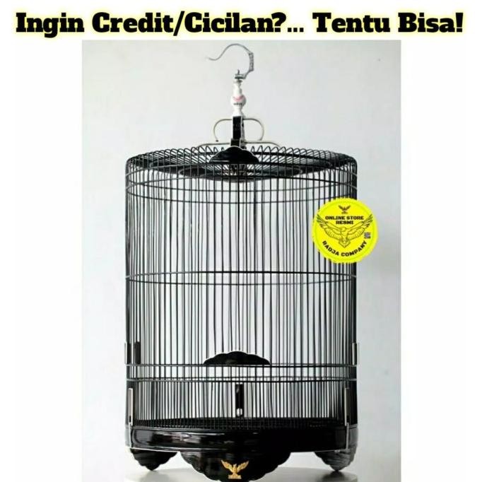 SANGKAR KANDANG BURUNG MURAI BATU RADJA HITAM LIS ACRILIK NO 2