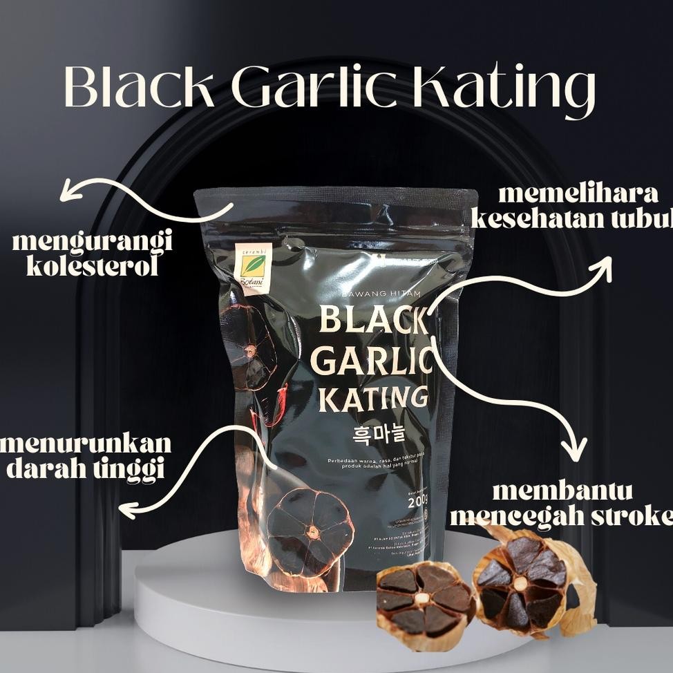 

Bawang Hitam Bla Garlic Ating 200Gr Erambi Botani
