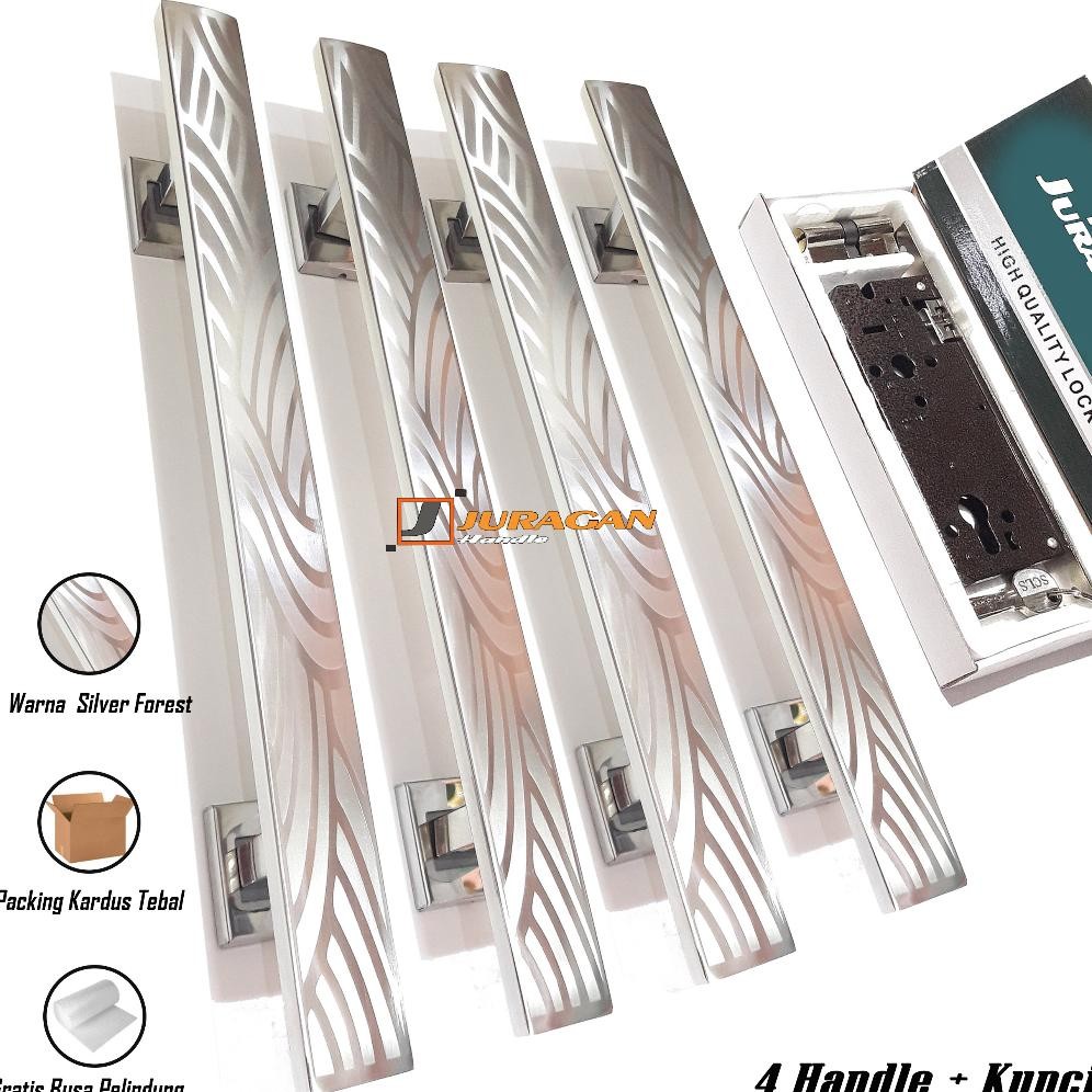 Handle Pintu Set Kunci Premium 60 cm - Gagang Aesthetic Mewah 2023 - Pegangan Kunci Pintu Body Pelor