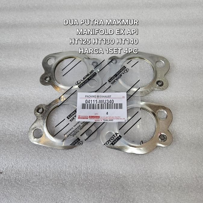 Paking Manifold Ex Api Rino Ht125 Dutro Ht130 Ht140 Hino Dutro Harga 1Set 4Pc 04111-Wu340 Well