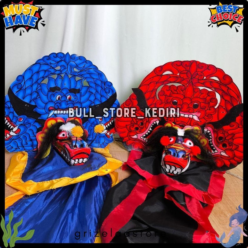 Barongan Anak  Caplokan Dengan Ukir Kayu Sengon Dan Motif Naga