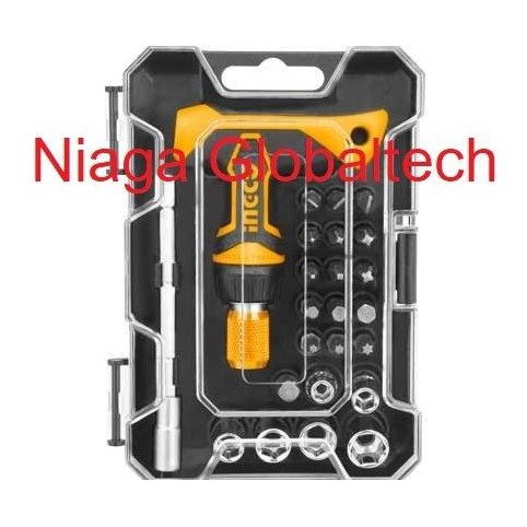 HOT SALE INGCO HKSDB0188 OBENG SET HANDLE T 24PCS KUNCI PAS WRENCH SCREWDRIVER