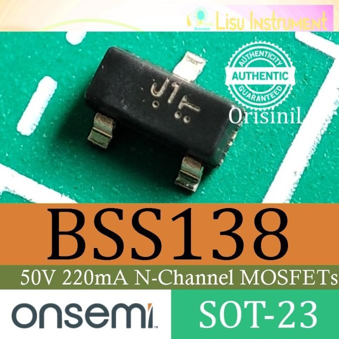 (5) BSS138 J1 50V 200mA N-Channel MOSFET BSS138LT SOT-23 Original onsemi lisu992 Buru Order