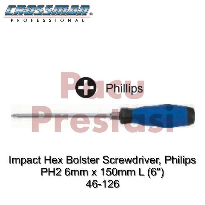 HOT SALE Obeng Ketok Plus PH2 Crossman 6X150mm PN: 46-126