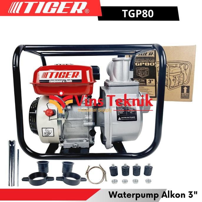 Mesin Pompa Air Irigasi Waterpump Alkon 3inch  Pompa Air TIGER TGP80