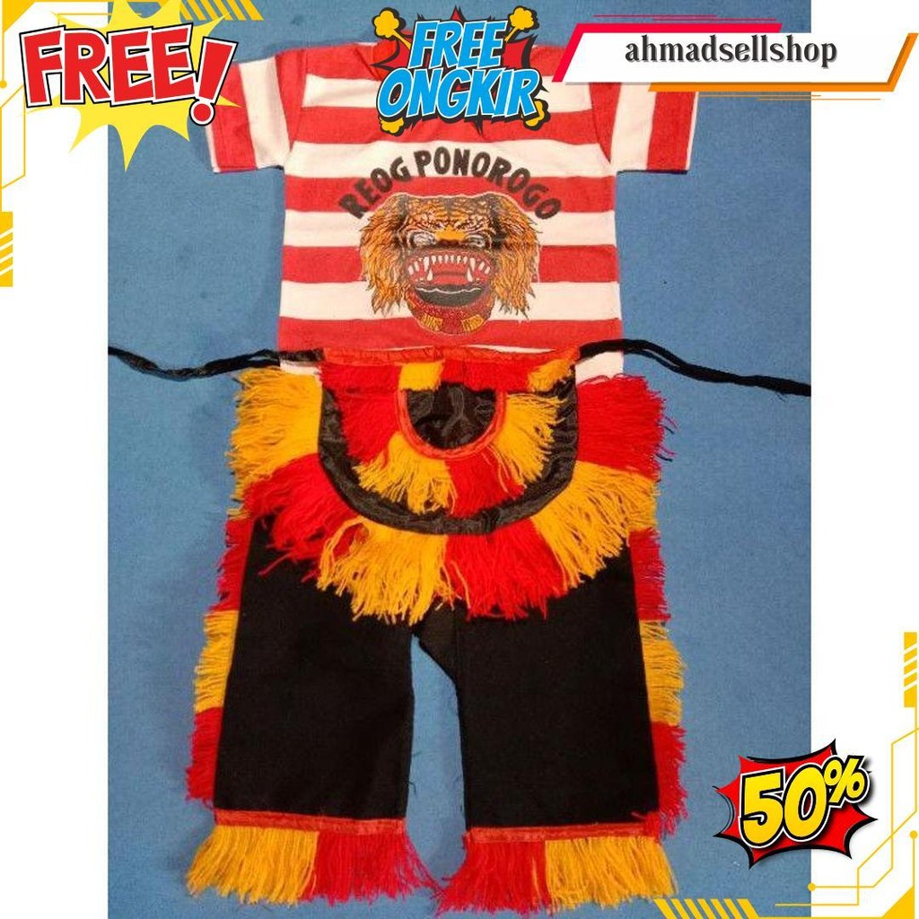 Setelan Reog, Anak/Kaos, Celana, Embyong/Kaos Jaranan/Kaos Barongan Original Produk