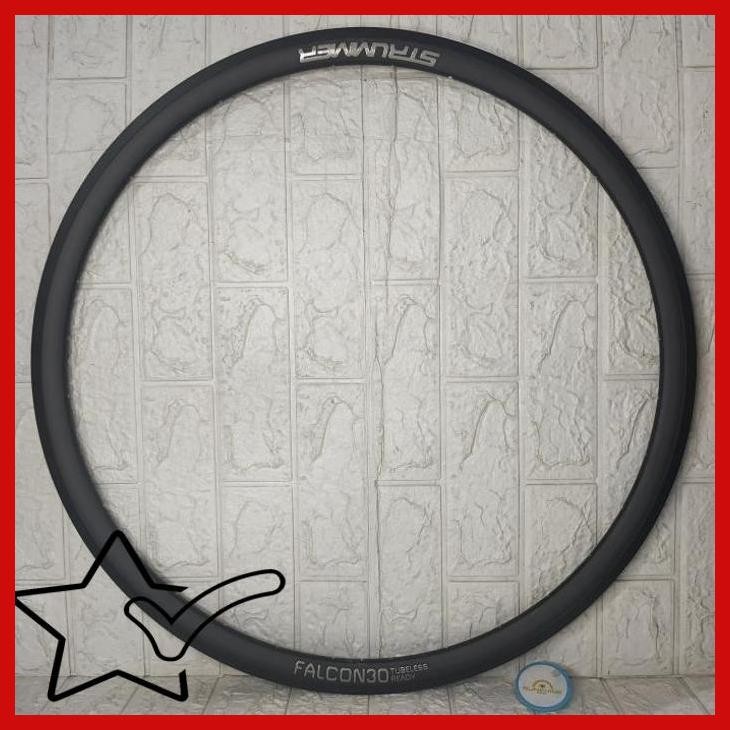 [LSS] VELG RIMS 700C 32H STRUMMER FALCON30 TUBELESS READY RIM 700 ROADBIKE