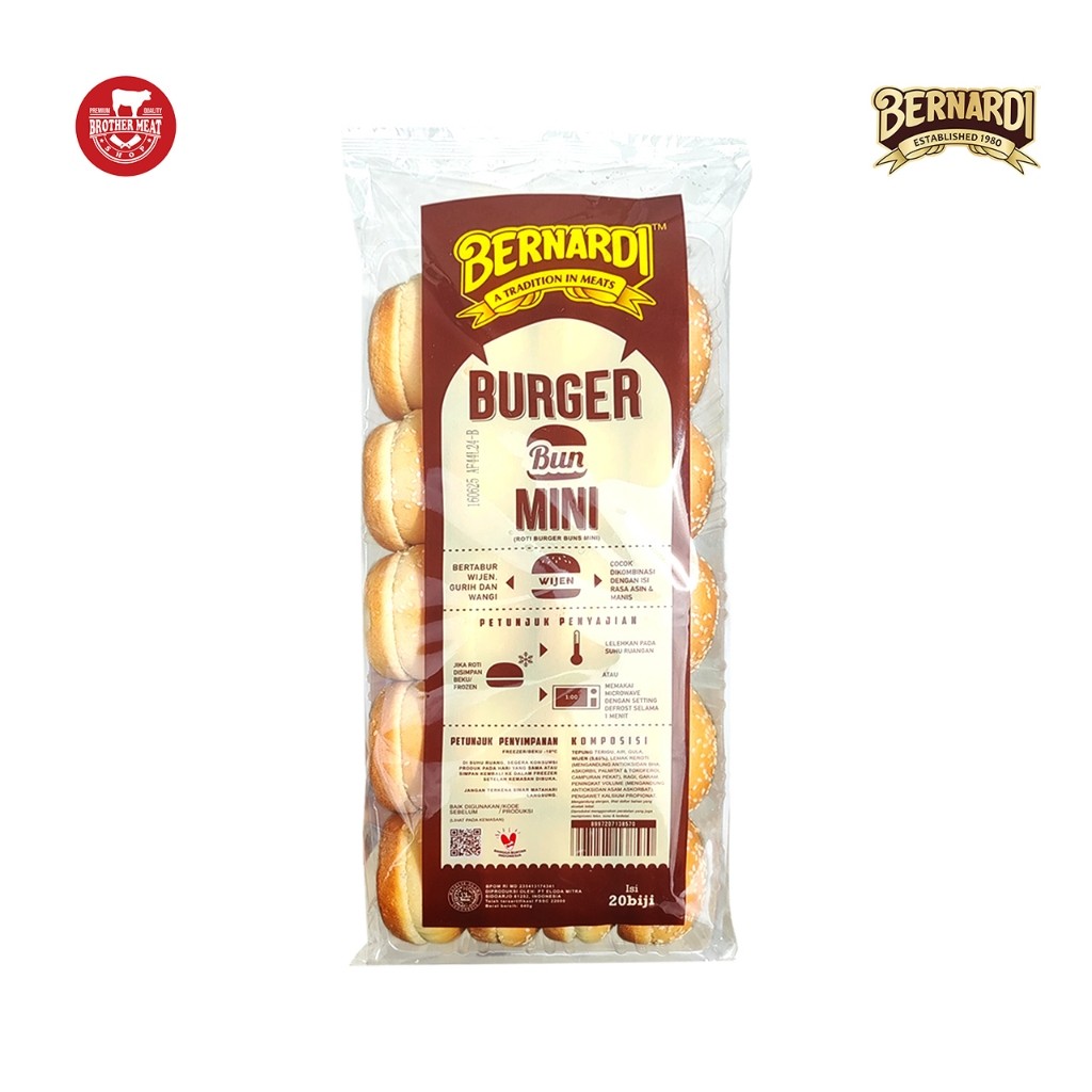

BERNARDI Mini Burger Bun isi 20 - Brothermeatshop