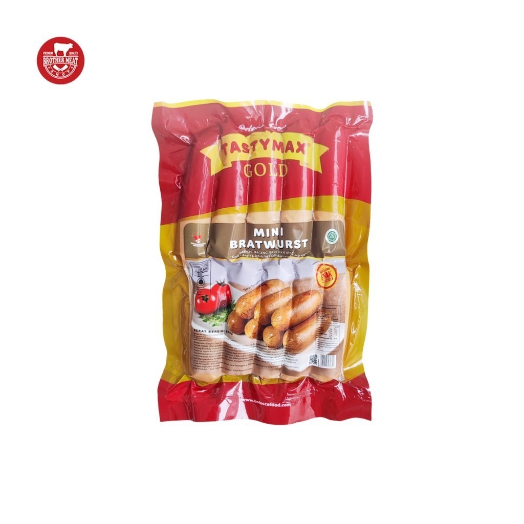 

Tasty Max Gold Mini Bratwurst 500gr - Brothermeatshop