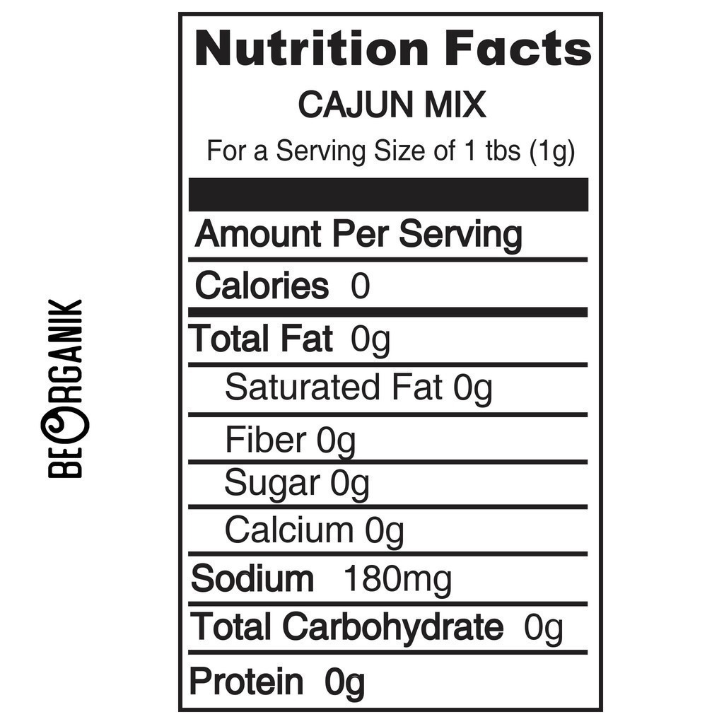 

JKL BeOrganik Cajun Spice Mix / Bumbu Cajun 75gr, Brothermeatshop