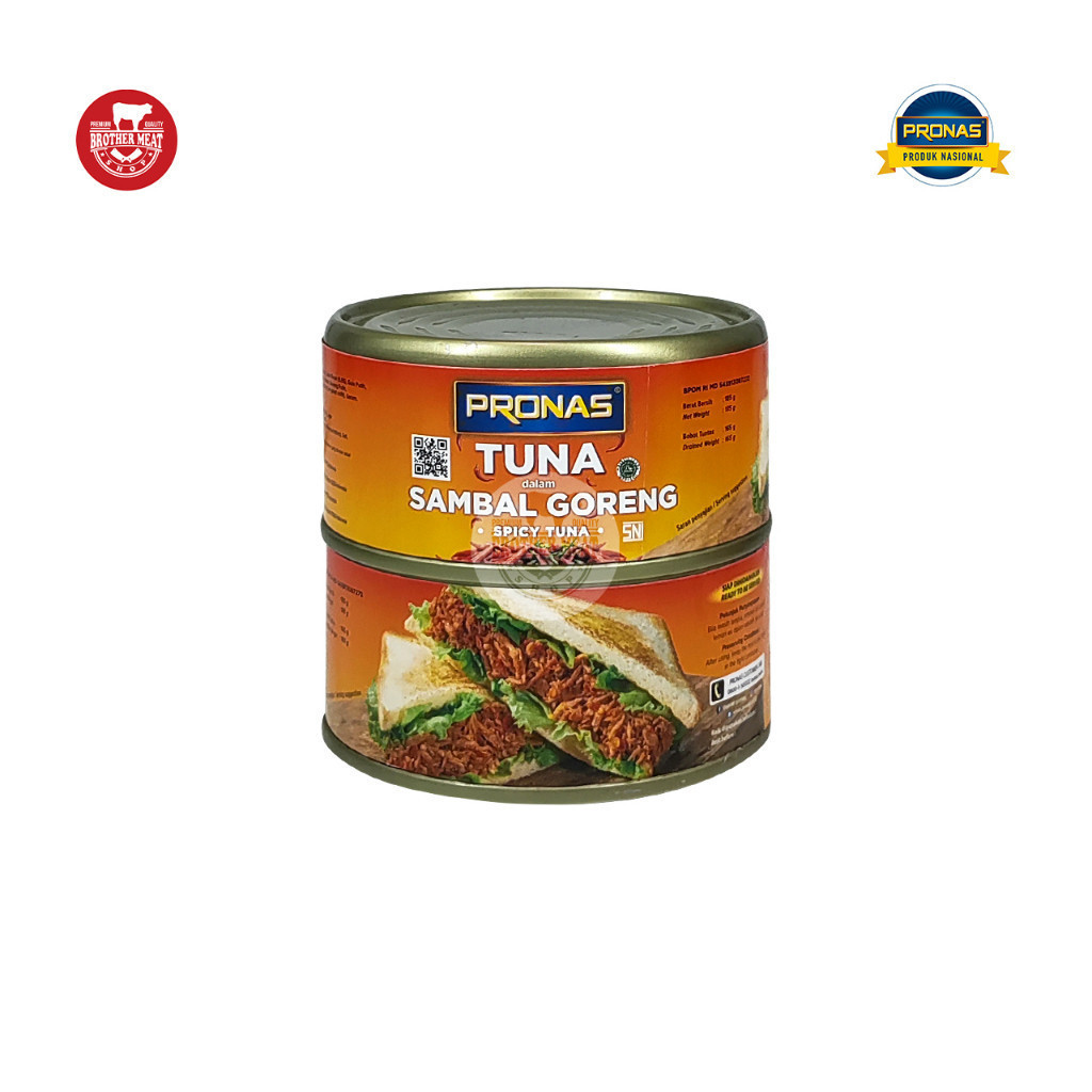 

PRONAS Tuna Sambal Goreng 185gr, Tuna Kaleng Pedas Halal