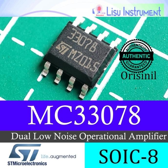 Baru MC33078  Dual Operational Amplifier SO-8 33078 Original STMicroelectr lisu992 Ayo Beli