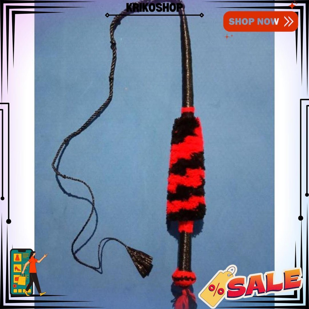 [ Cod ] Cambuk Pecut Bopo Gom,Byok Panjang / Pecut Jaranan Panjang / Pecut Bopo Gombyok