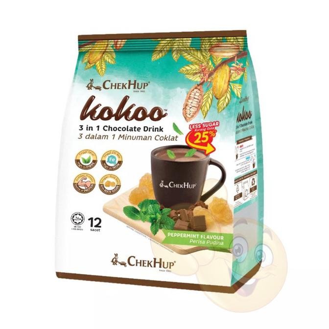 

CHEK HUP KOKOO 3 IN 1 CHOCOLATE DRINK WITH PEPPERMINT 12 X 30 GRAM