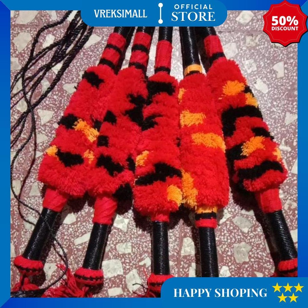 [ Cod ] Cambuk Pecut Bopo Gom,Byok Panjang / Pecut Jaranan Panjang / Pecut Bopo Gombyok