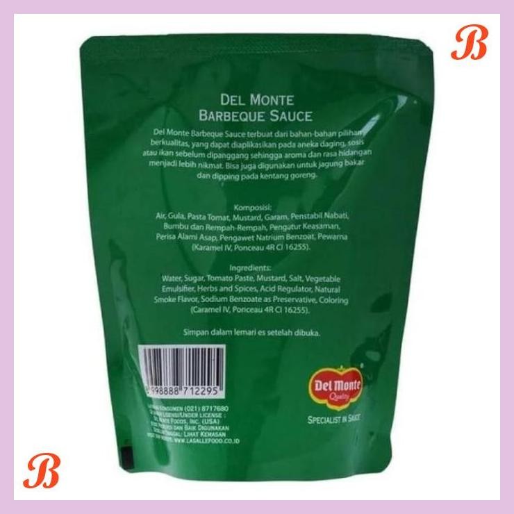 

| SMW | DEL MONTE SAOS BBQ POUCH 250 GRAM - SAUS BARBEQUE DELMONTE