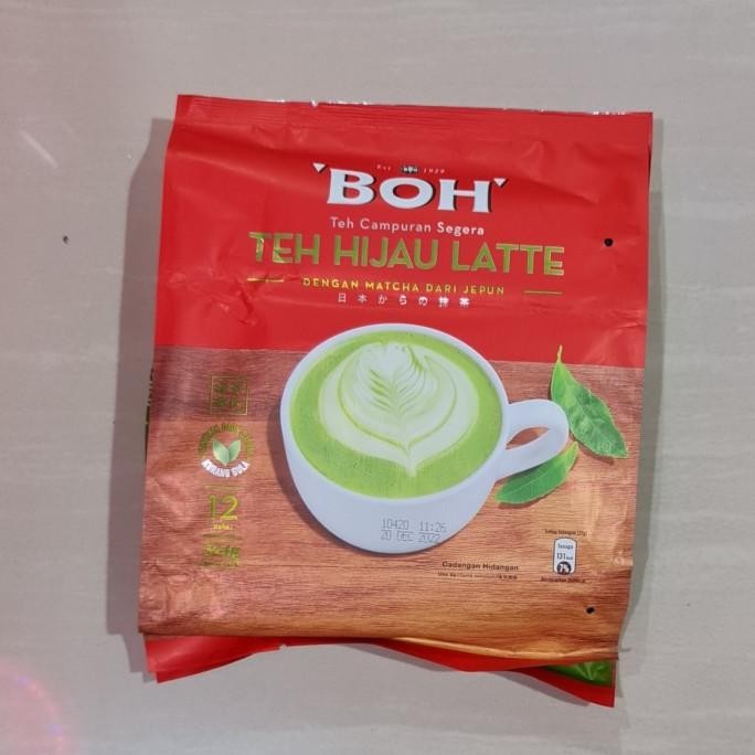 

BOH TEH HIJAU / GREEN TEA LATTE WITH MATCHA FROM JAPAN 12 X 27 GRAM