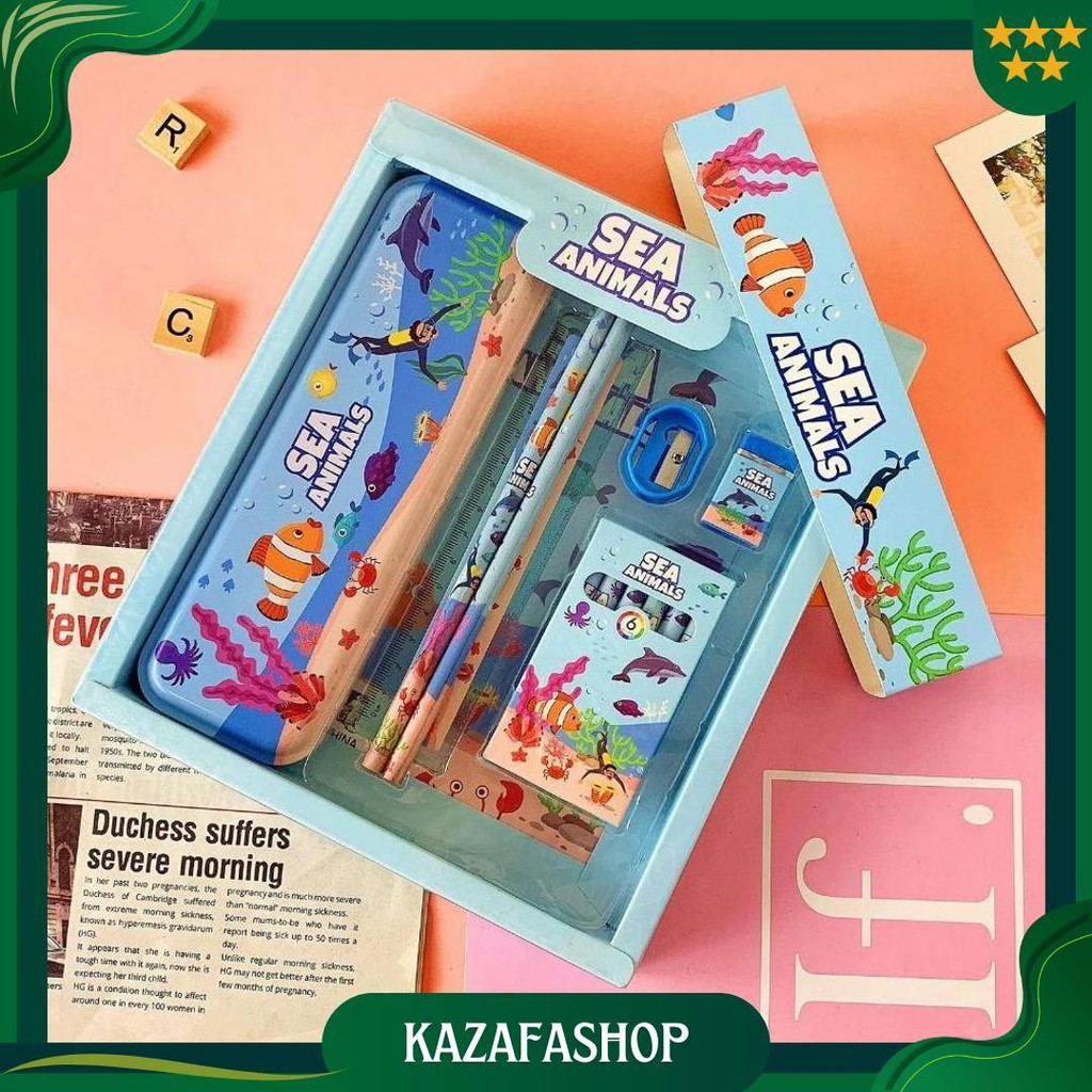 

[Atk] Stationery Set Paket Alat Tulis Anak Karakter Animal Dinosaurus And Astronaut Promo