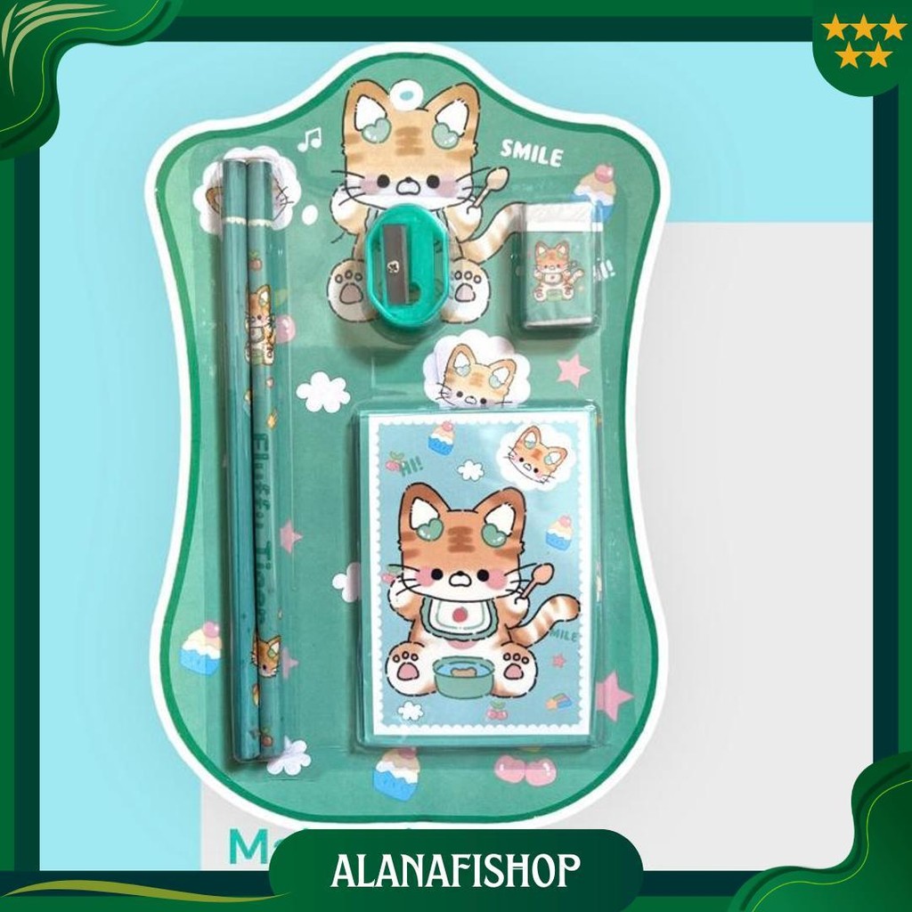 

Castle 5 In 1 Set Stationery Anak Sekolah Paket Alat Tulis Pensil Buku Rautan Serutan Souvenir Hampers Goodie Bag Birthday Hadiah Lomba Cod