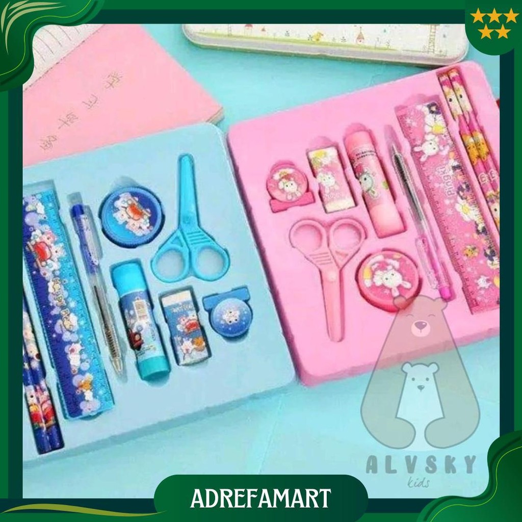 

Pensil Set 10 In 1 Alat Tulis Sekolah Anak Karakter Lucu Stationery Set Gratis Ongkir