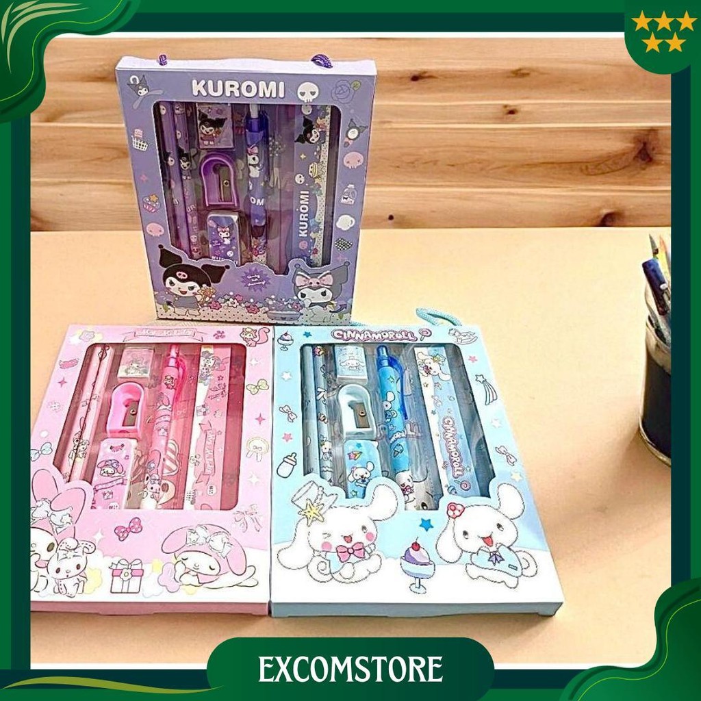 

Set Alat Tulis 6In1 Free Bag Alat Tulis Anak Sekolah Buku Pulpen Penghapus Pengaris Promo