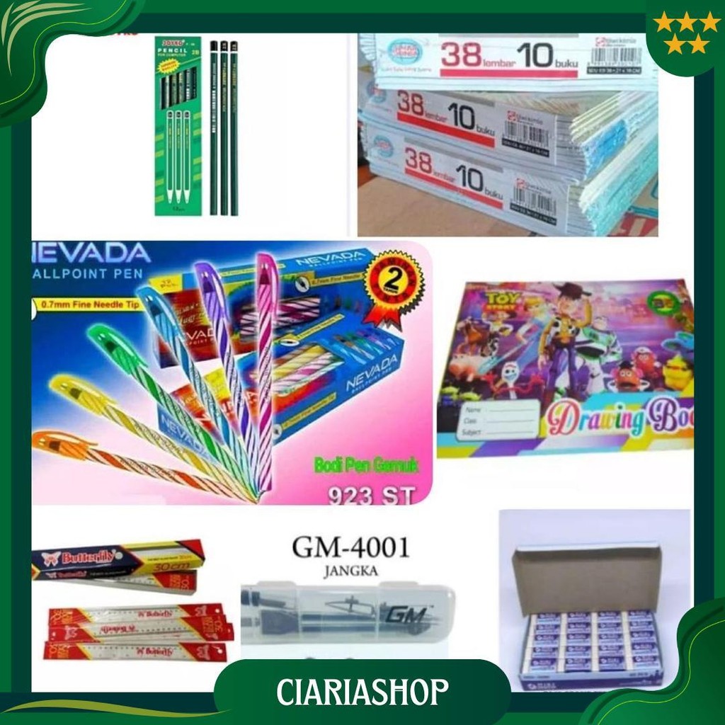 

1 Paket Perlengkapan Alat Sekolah Best Seller