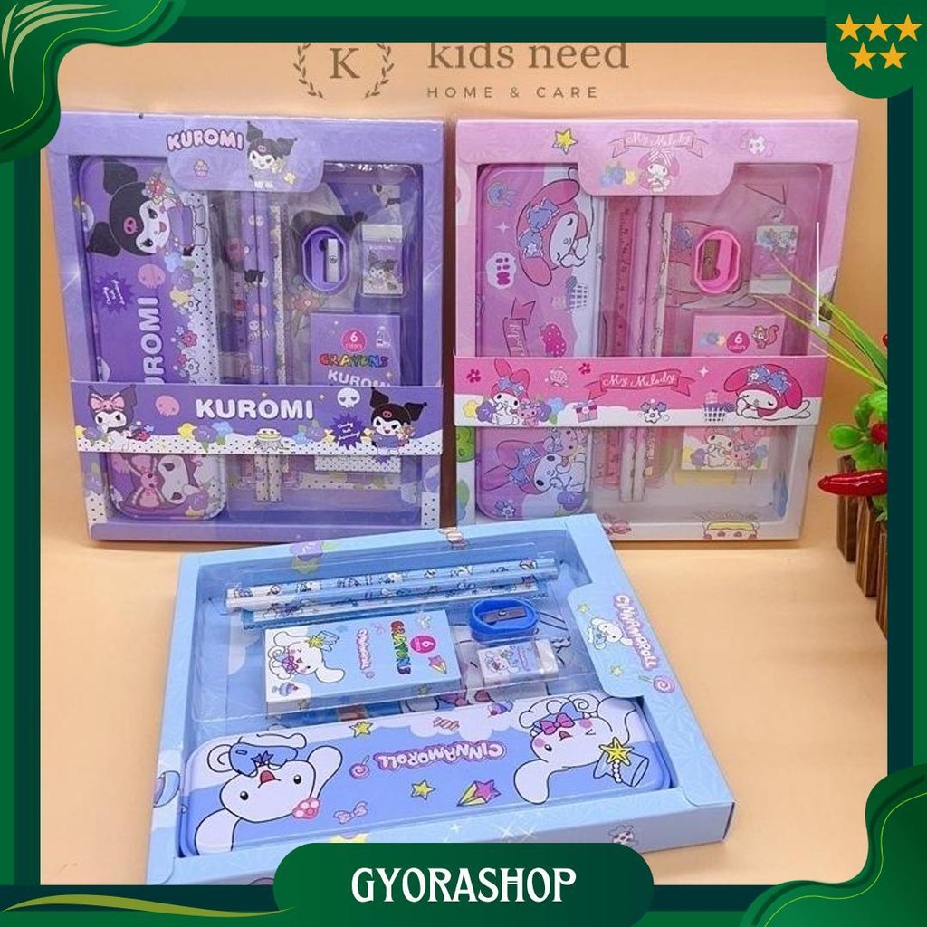 

Kotak Pensil Anak Set 7 In 1 Stationery Untuk Hadiah Anak Sekolah / Alat Tulis Set Kotak Pensil Karakter Murah Lucu Promo Puncak