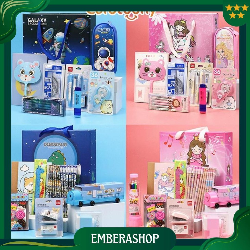 

Paket Alat Tulis Kiloan Pulpen Stiker Memo Tempel Penghapus Pensil Buku Penggaris Rautan Stationery Gunting Stapler Stationery Set Best Seller
