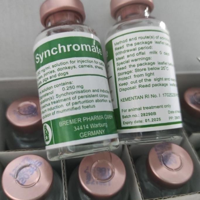 BEBAS ONGKIR - SYNCHROMATE /LUTALYSE | Injeksi Hormon PGF2 Untuk Sinkronisasi Estrus dan Mengatasi G