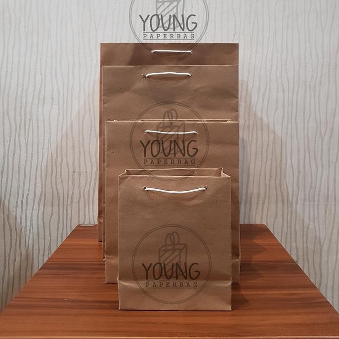 

hg-24 Paper Bag / Tas Kertas XL Polos Uk.29x10x41 (1 lusin (12pcs)) Sale