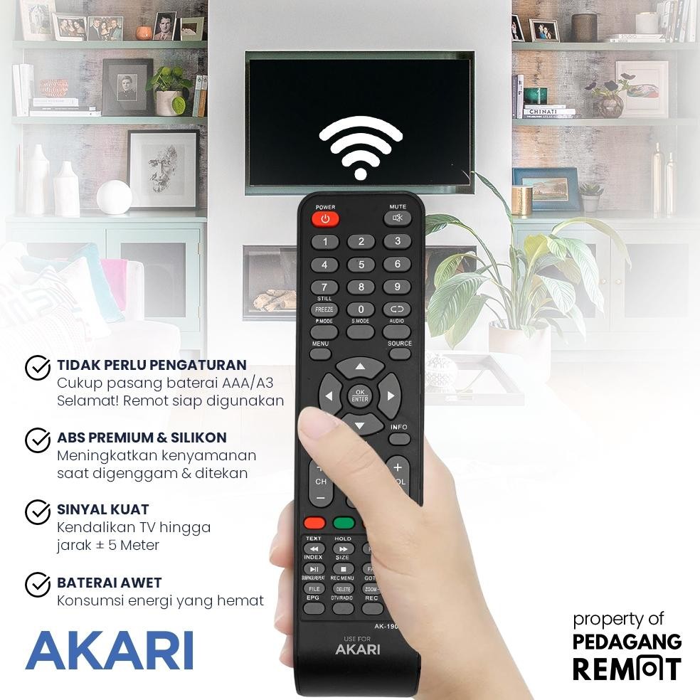 Viral Remot Remote TV Akari LCD LED Smart Connect RC-9920AS AT-5432S AT-5442S AT-5450S AT-5455S AT-5