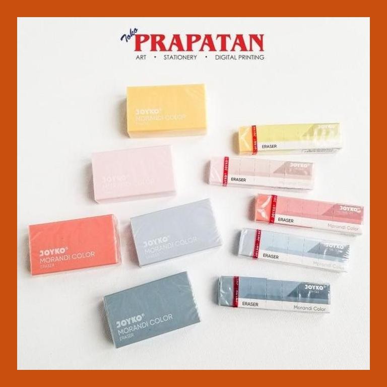 

[ PERALATAN LUKIS / GAMBAR ] JOYKO ERASE MORANDI COLOR ER-120/123 / PENGHAPUS PACKING AMAN
