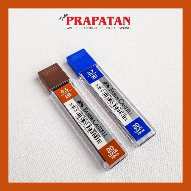 

[ PERALATAN LUKIS / GAMBAR ] ISI PENSIL MEKANIK FABER CASTELL 2B 0.5MM COD