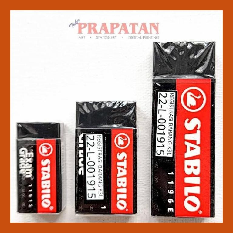 

[ PERALATAN LUKIS / GAMBAR ] ERASER / SETIP / PENGHAPUS STABILO EXAM GRADE 1191/S PACKING AMAN