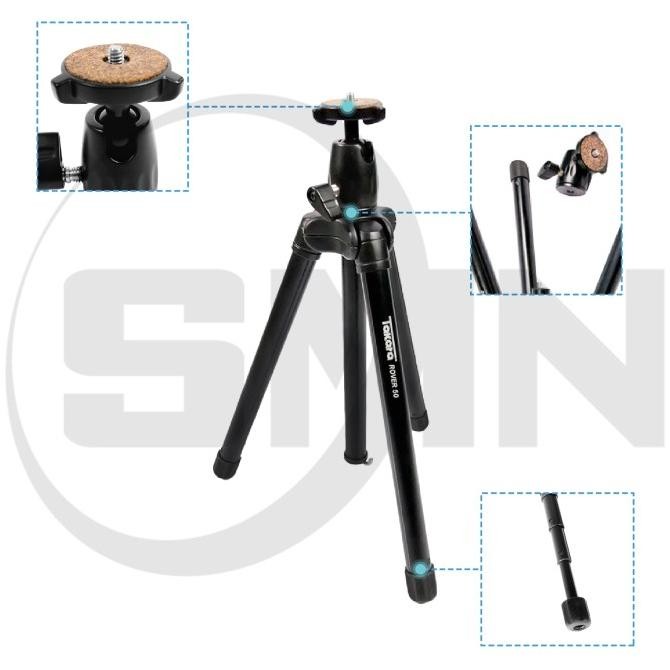 Tripod Takara Rover 50 Travel Tripod With Ballhead Kamera Holder Hp Original Dan Terpercaya