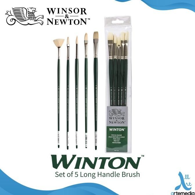 

Kuas Lukis Winton Hog 5Pk Long Handle Brush Original Dan Terpercaya
