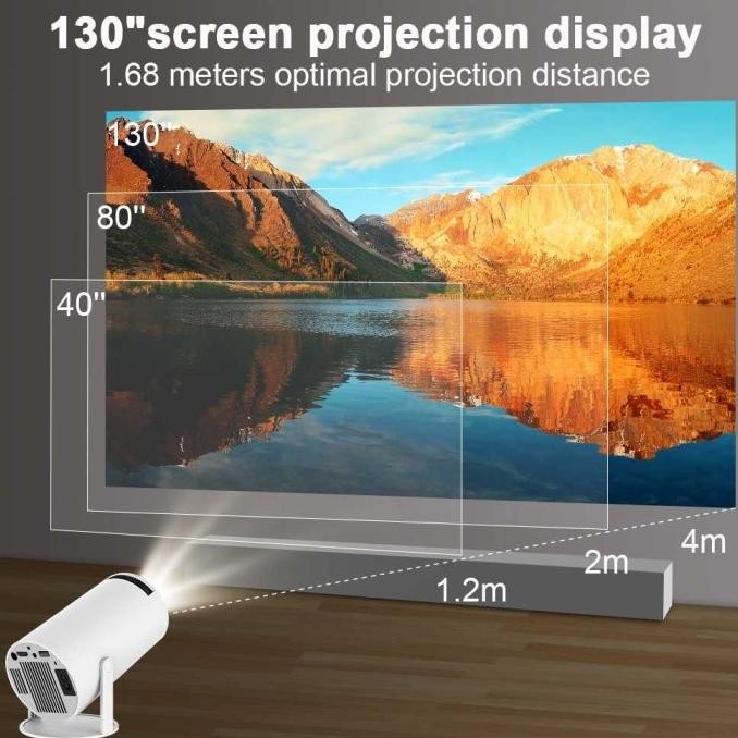 Terlaris Infocus Projector Proyektor Mini 4K Android 11 Wifi Bluetooth Hdmi Ready Stok