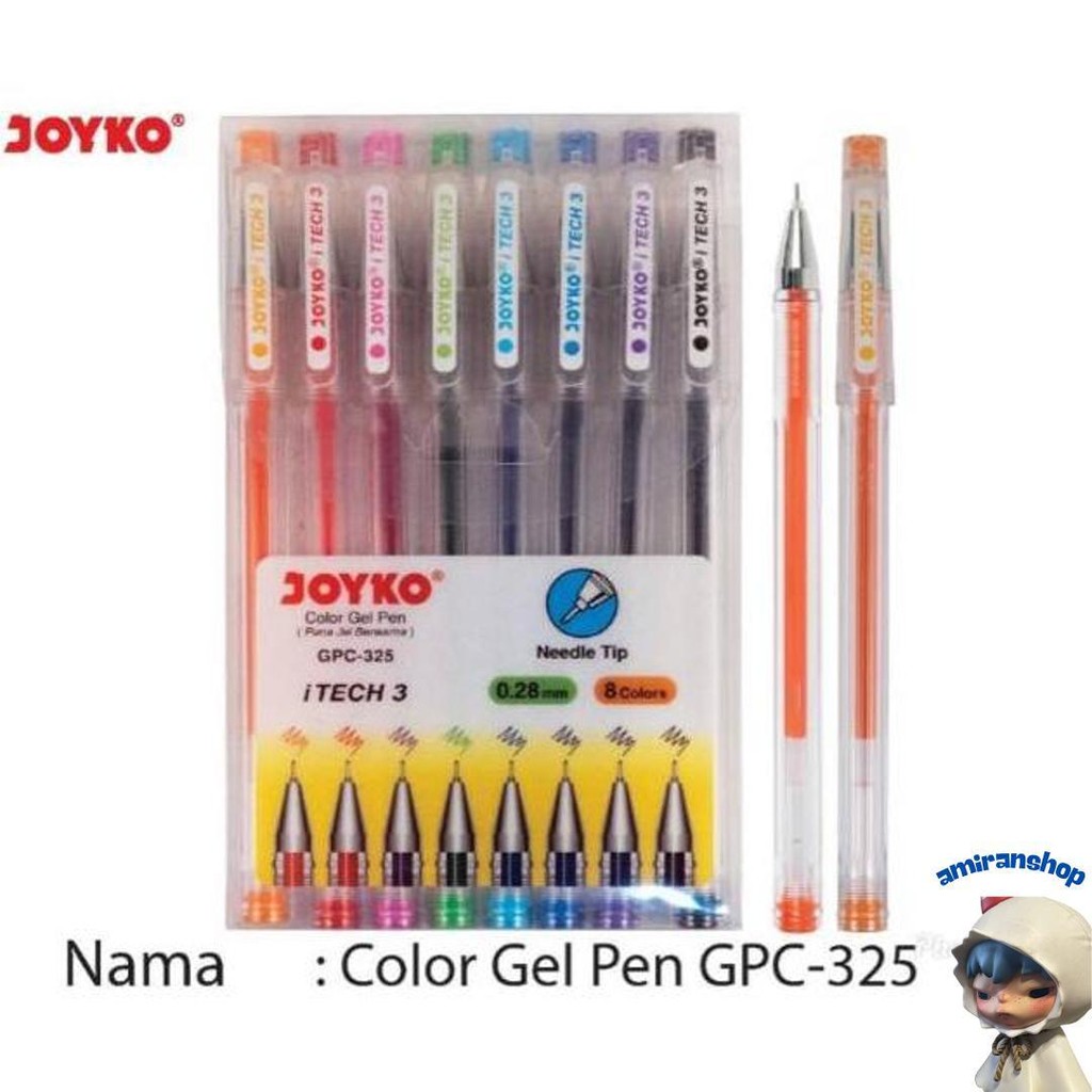 

Pulpen Gel 8 Warna Itech 3 Joyko Gpc325 Murah