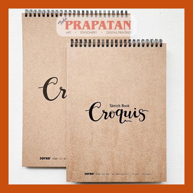 

[ PERALATAN LUKIS / GAMBAR ] JOYKO SKETCHBOOK CROQUIS HARD COVER SKBK-722 | BUKU GAMBAR PACKING AMAN