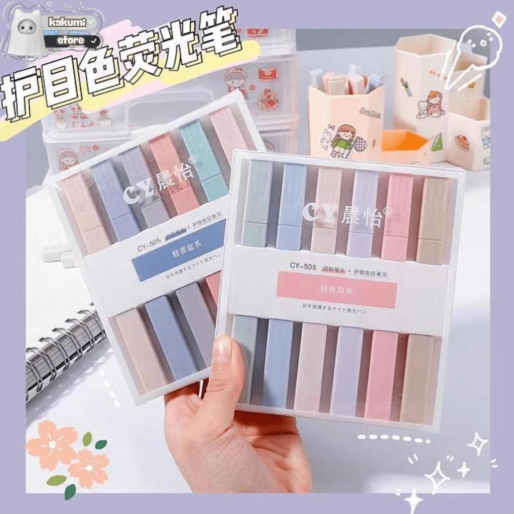 

1 Set 6 Pcs Stabilo Warna Pastel - Highlighter 6 Warna - Stabilo Murah - Stabilo Set - Morandi Seriesa [Thehanscorner] Murah