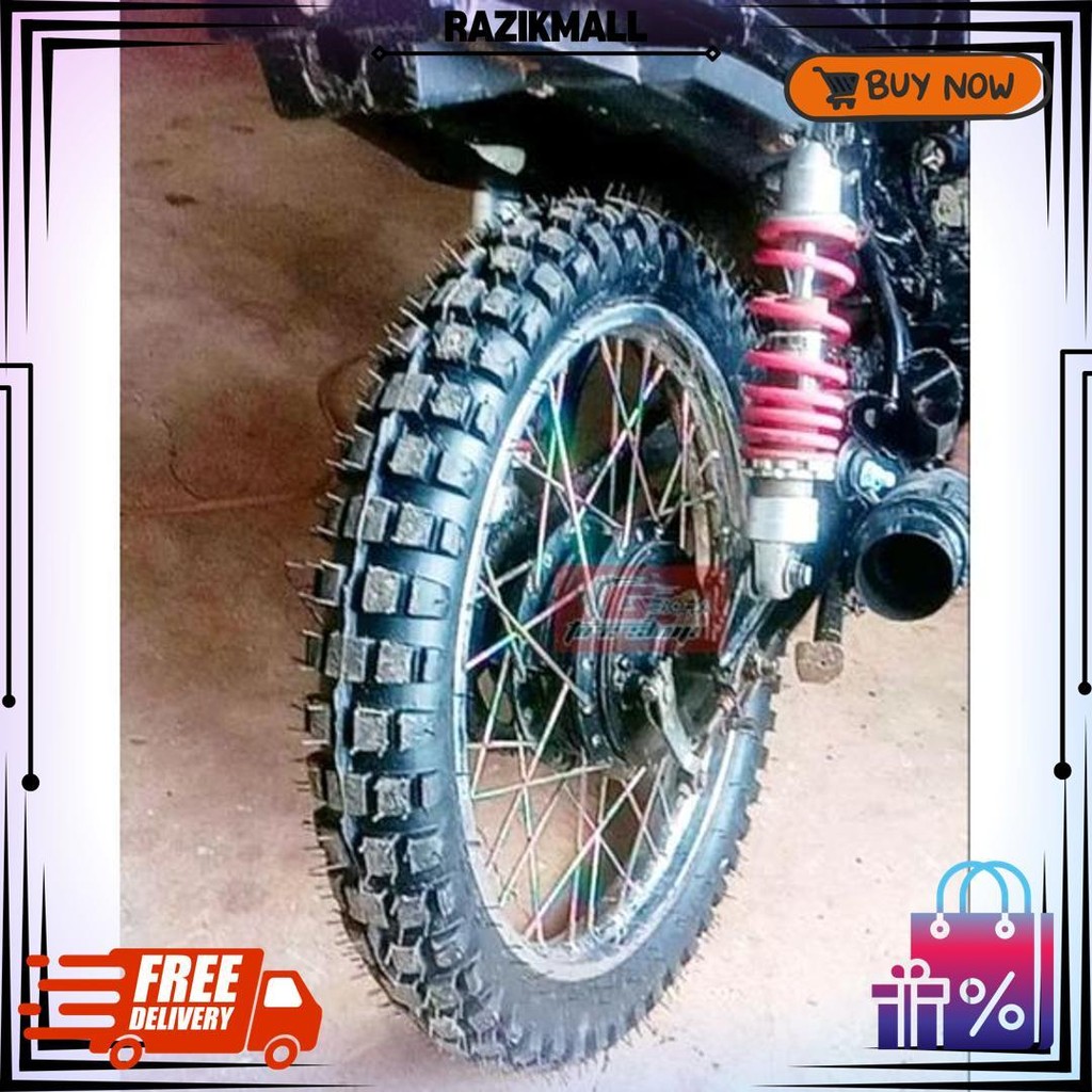 Sepasang Ban Motor Bebek Cross  250-17 & 275-17 Ban Ring 17 Trail Ban Cros Ban Cangkul Richstone Ban