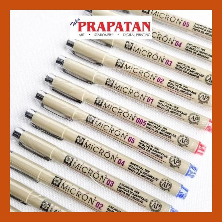 

[ PERALATAN LUKIS / GAMBAR ] SAKURA PIGMA MICRO PEN BLUE & RED 005-05 COD